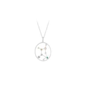 Pernille Corydon - Stjernetegn halskæde i sølv - Jomfruen**